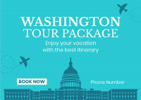 Washington Travel Package Postcard Image Preview