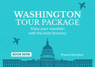 Washington Travel Package Postcard Image Preview