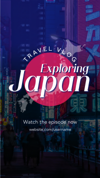 Japan Vlog Facebook Story Design