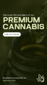Premium Cannabis Instagram Story Design