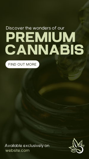Premium Cannabis Instagram story Image Preview