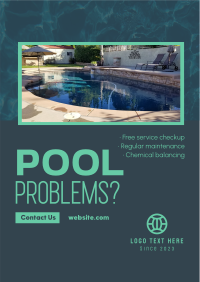 Pool Problems Maintenance Flyer Design