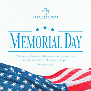 Modern Minimalist Memorial Day Instagram post Image Preview