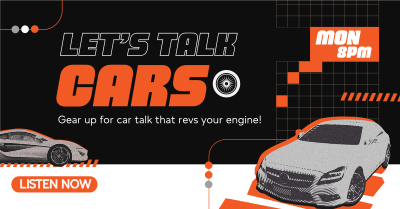 Car Podcast Facebook ad Image Preview