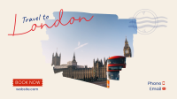 Travel To The UK Facebook Event Cover Design
