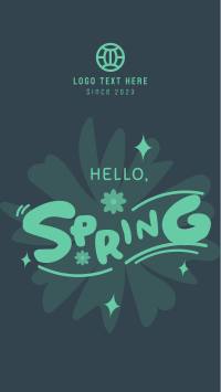 Playful Hello Spring Instagram reel Image Preview