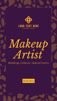 Professional Makeup Artist Facebook Story Design