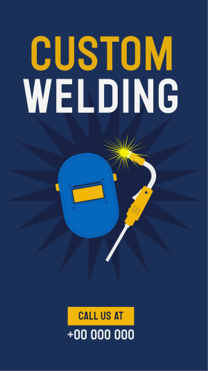 Custom Welding Facebook story Image Preview