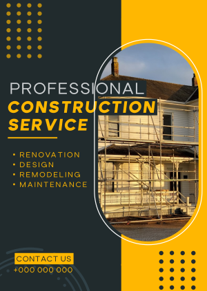 Modern Construction Service Poster Image Preview