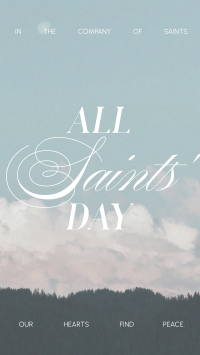 All Saints' Day Minimalist TikTok Video Preview