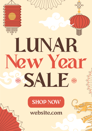 Lunar New Year Sale Flyer Image Preview