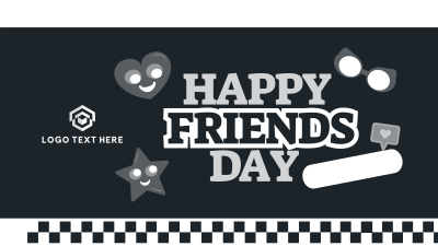Quirky Friendship Day Facebook event cover Image Preview