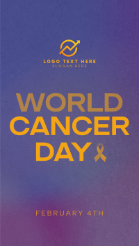 Minimalist World Cancer Day YouTube short Image Preview