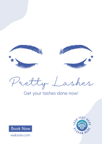 Pretty Lashes Poster Design