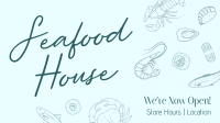 Seafood Minimalist Script Animation Image Preview