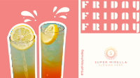 Quirky Friday Feeling Facebook Event Cover Design