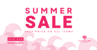 Summer Waves Sale Facebook Ad Design