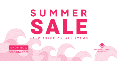 Summer Waves Sale Facebook Ad Image Preview