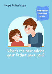 Best Dad Advice Flyer Design