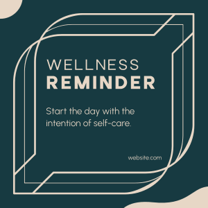 Wellness Self Reminder Instagram post Image Preview