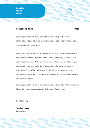 Pattern Corporate Generic Letterhead Image Preview