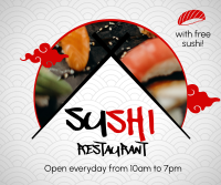 Sushi Platter Facebook Post Design