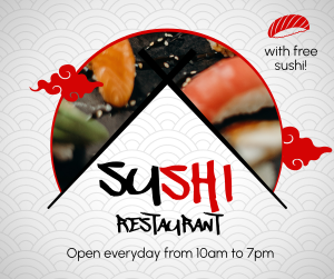Sushi Platter Facebook post Image Preview