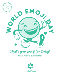 A Happy Emoji Flyer Design