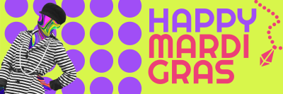 Mardi Gras Fashion Twitter header (cover) Image Preview