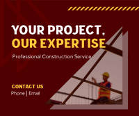 Construction Experts Facebook Post Design