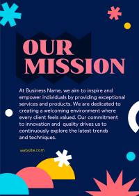 Modern Our Mission Poster Design