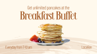Minimalist Pancake  Facebook Event Cover Design