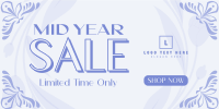 Mid-Year Sale Floral Twitter post Image Preview