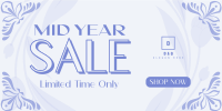 Mid-Year Sale Floral Twitter Post Image Preview