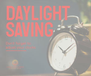 Daylight Saving Reminder Facebook post Image Preview