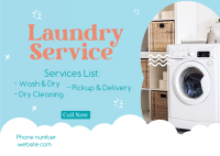 Laundry Bubbles Postcard Image Preview