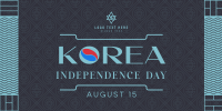 Independence Day of Korea Twitter post Image Preview