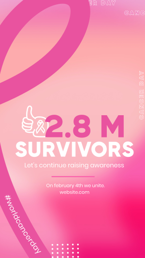 Cancer Survivor Instagram story Image Preview
