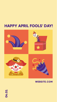Tiled April Fools Facebook story Image Preview