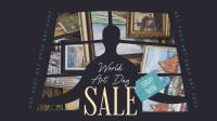 World Art Day Sale Facebook Event Cover Design