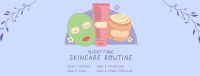 Nighttime Skincare Routine Facebook Cover Design