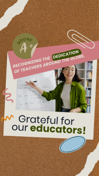 Educator Teacher's Day Facebook Story Design