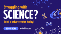 Science Private Tutorial Facebook Event Cover Design