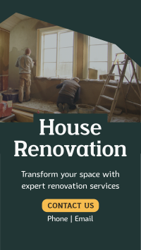Simple Home Renovation Instagram Reel Design