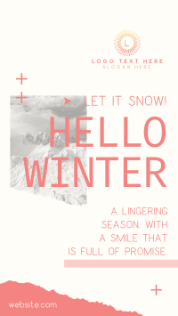 Hello Winter TikTok Video Design