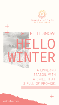 Hello Winter TikTok Video Image Preview