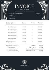 Elegant Art Deco Invoice Image Preview