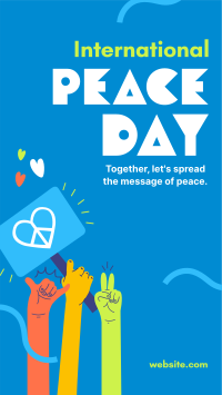 United for Peace Day TikTok video Image Preview