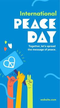 United for Peace Day TikTok Video Design