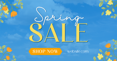 Spring Sale Flowers Facebook ad Image Preview